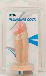 Пробка-фаллос телесного цвета