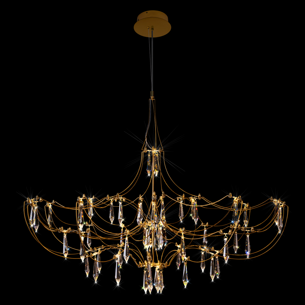 Подвесная светодиодная люстра Loft It Mira 10589/900 Gold Asfour