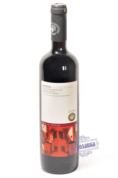 Вино Мирто красное сухое 0,75л 14%