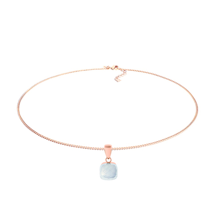 Колье Qudo Firenze arctic blue opal 400368.1 BL/RG