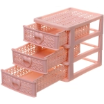 Комод малый «ПАЛЕРМО», цвет пудровая роза, 3 отделения, 13*9*11,5см