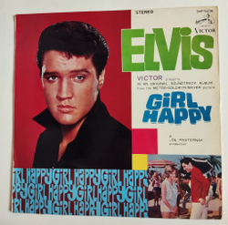 Винтажная виниловая пластинка LP Elvis Girl Happy (Japan 1965) (No Obi)