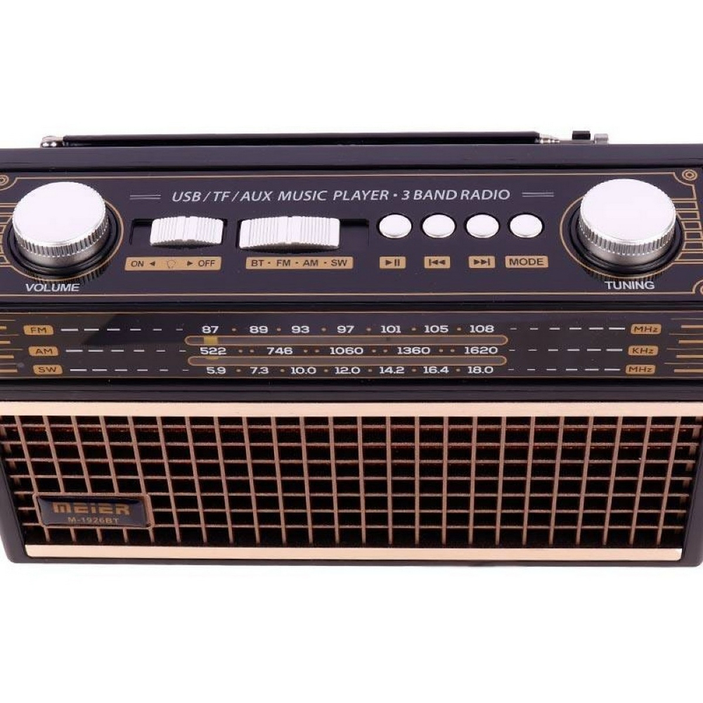 Радиоприемник в ретро стиле с MP3 плеером и BT Meier M1926BT