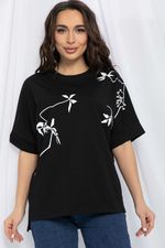 Блуза Ампир (черная) Б13168-20М LT Collection