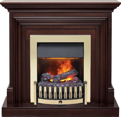 Каминокомплект Bradford - Темный дуб с очагом Danville Brass FB2