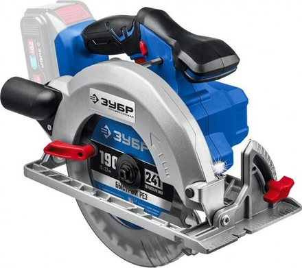 Пила циркулярная аккумуляторная ЗУБР CPB-190 бесщеточная, без АКБ и ЗУ Профессионал