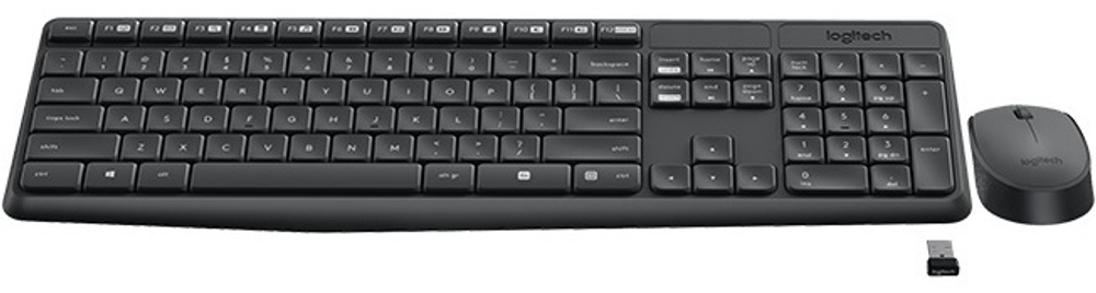 Клавиатура Logitech MK235 Wireless Combo черный