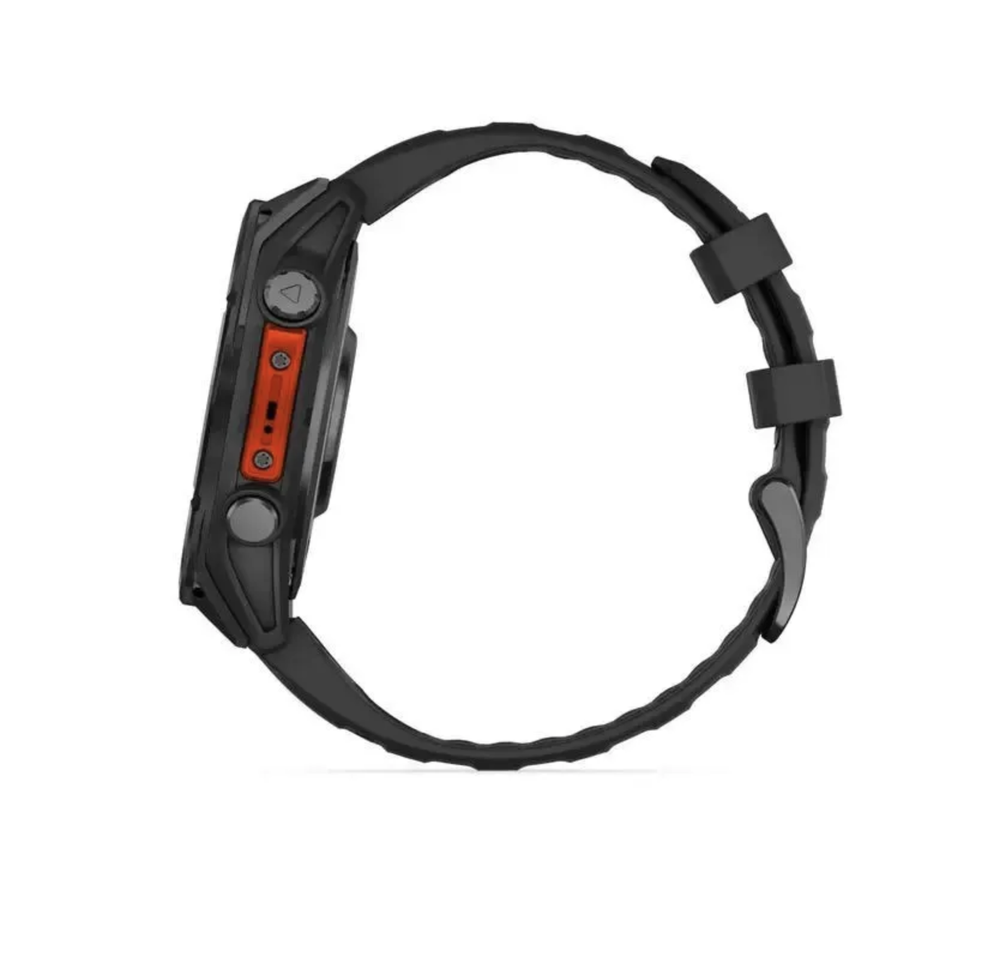 Умные часы Garmin Fenix 8 Amoled 47mm, Glass Lens, Slate Gray + Black Silicone Band