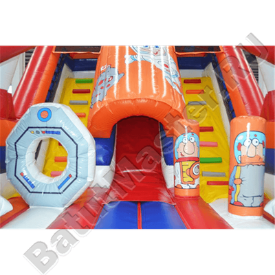 Коммерческий надувной батут "Новая ракета" 8*5*6 м