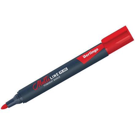 Маркер перманентный 3.0мм, Berlingo Multiline PE300, красный