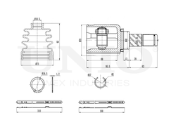 ШРУС внутренний UNIO CVJ-30116