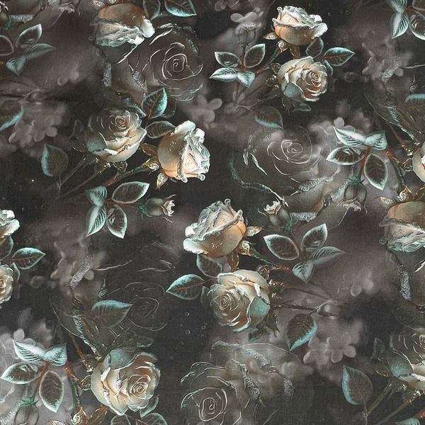 ТУМАННЫЕ РОЗЫ - 100% хлопок, Handmade Fabrics 1