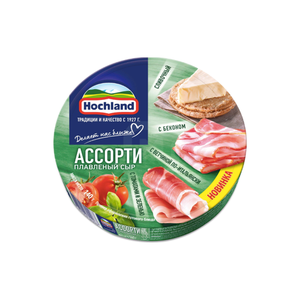 СЫР ПЛАВЛЕНЫЙ АССОРТИ ЗЕЛЕНОЕ 140ГР HOCHLAND