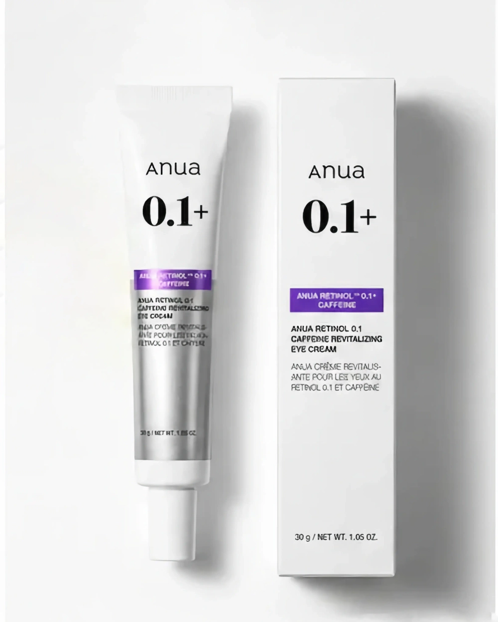 ANUA 0.1 Retinol Caffeine — регенерирующий крем с кофеином для глаз