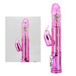 Розовый вибратор-кролик 29см Baile Throbbing Bunny BW-058008