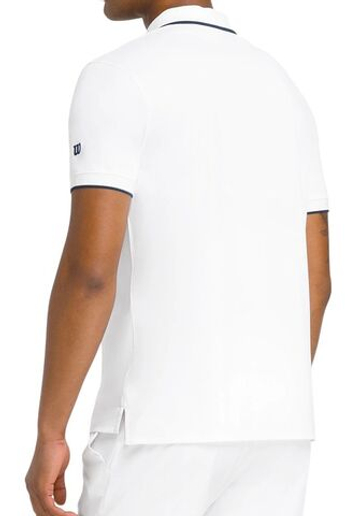 Мужское теннисное поло Wilson Players Seamless 2.0 - bright white