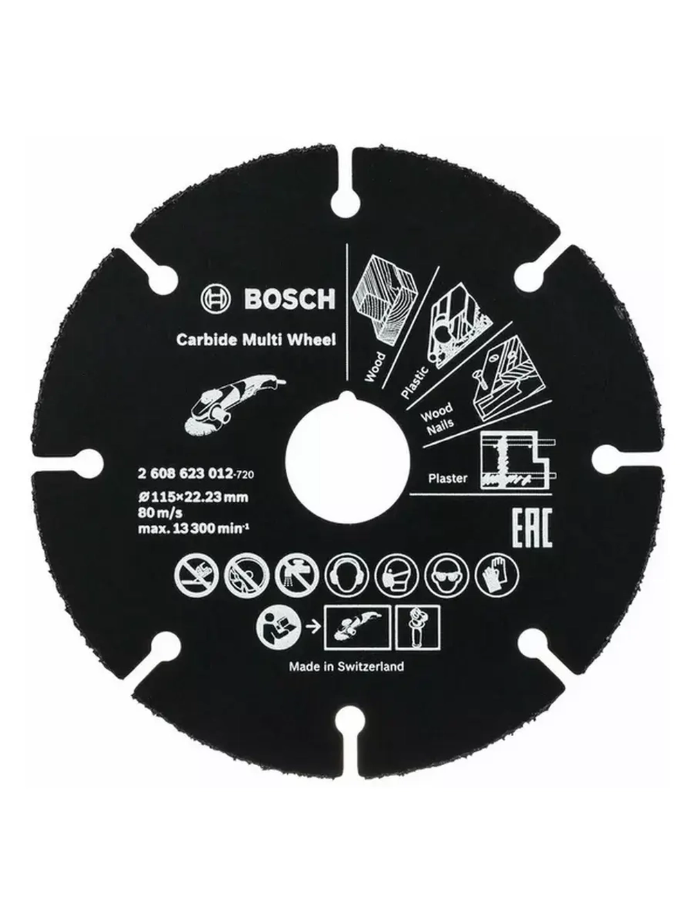 Отрезной круг для УШМ по дереву и пластику 2.608.623.012