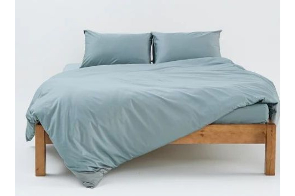 Постельное белье GoodNight Сатин Делюкс 2 сп. с евро (с нав. 50х70) вода