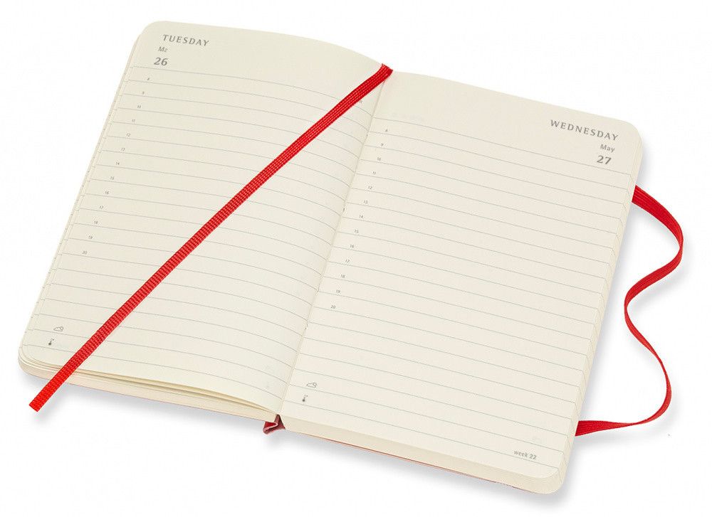 Ежедневник Moleskine мягкая обложка красный (DSF212DC2)