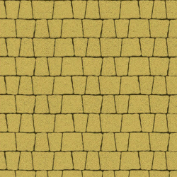 Тротуарная плитка АНТИК Б.3.А.6, комплект из 5 видов плит Стандарт Желтый