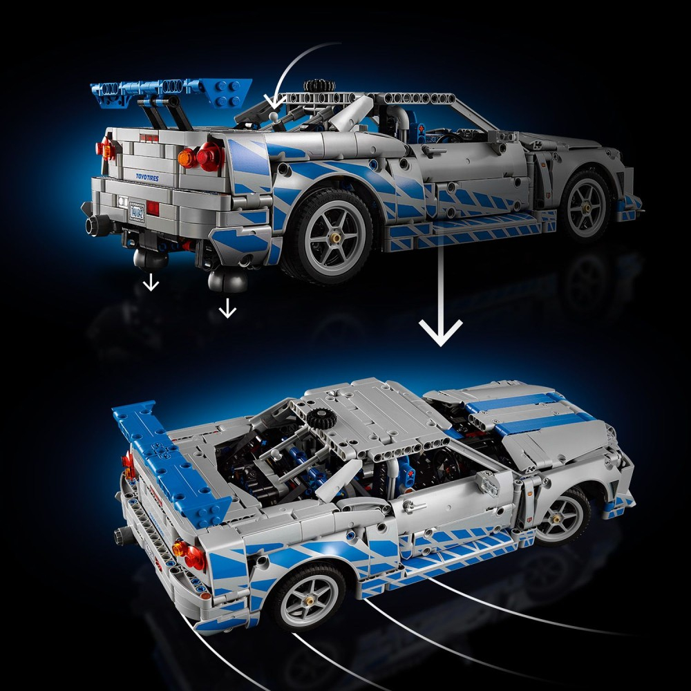 OUTLET LEGO Technic - Автомобиль Nissan Skyline GT-R (R34) из фильма Форсаж 42210