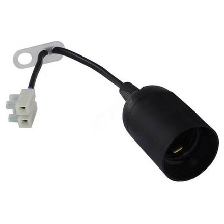 Патрон Е27 пластиковый подвесной с клеммной колодкой черный