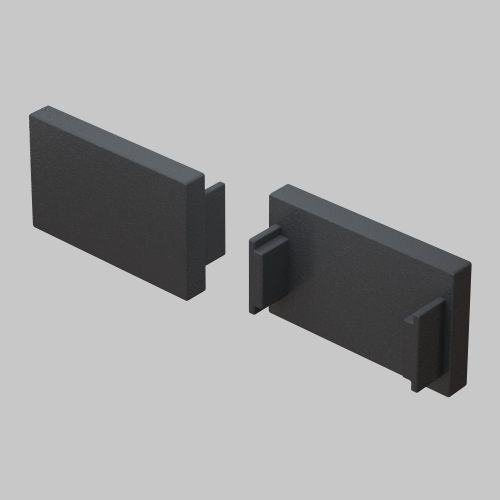 Заглушка для встраиваемого шинопровода, 2 шт. Maytoni Basity TRA172EC-12B