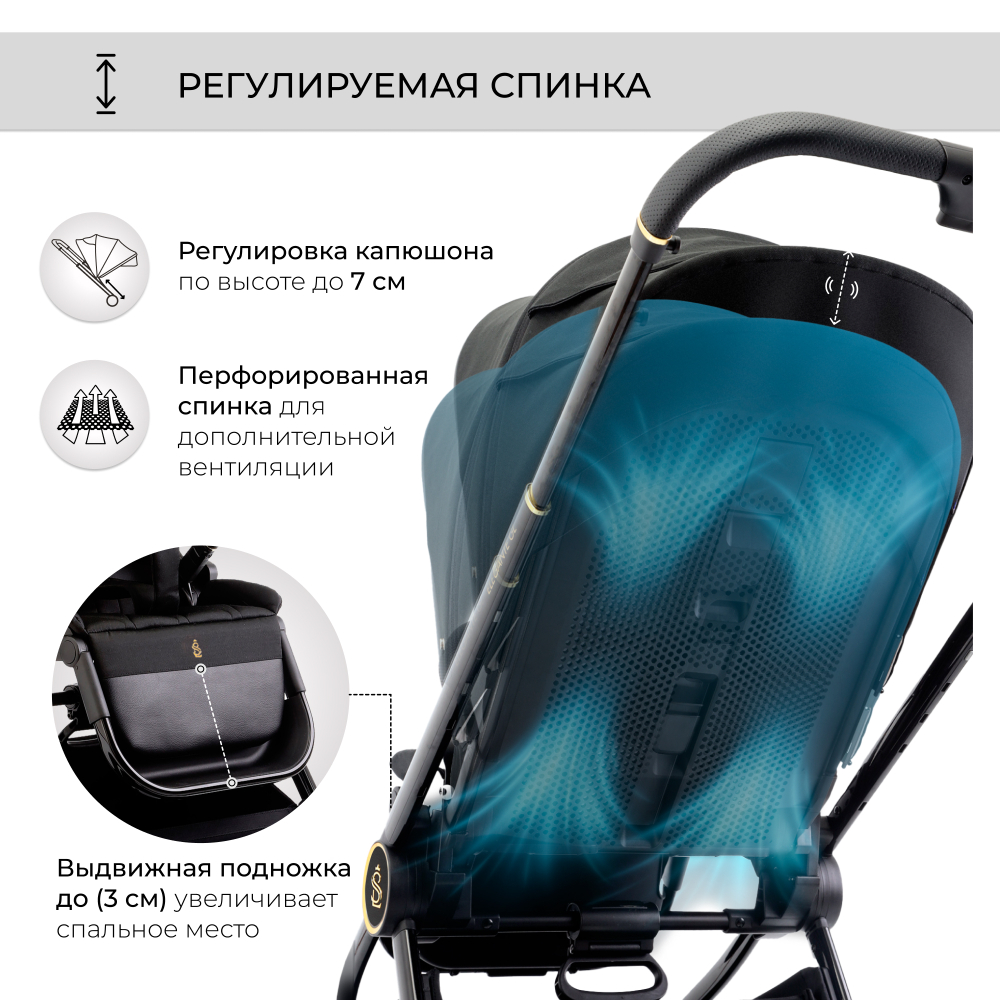 Коляска 2в1 Sweet Baby Elegante GL Black