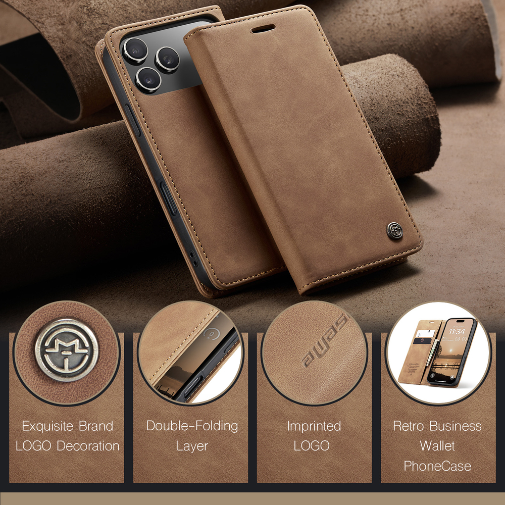 Чехол-книжка CaseMe Matte iPhone 17 Pro Max