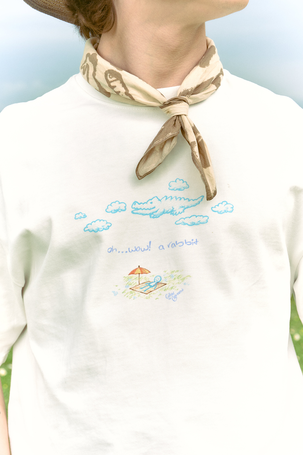 Футболка Called a Garment Doodle Chump T-Shirt "Milk"