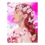 Картина по номерам на картоне 28,5*38см "Цветение сакуры" (Lori)