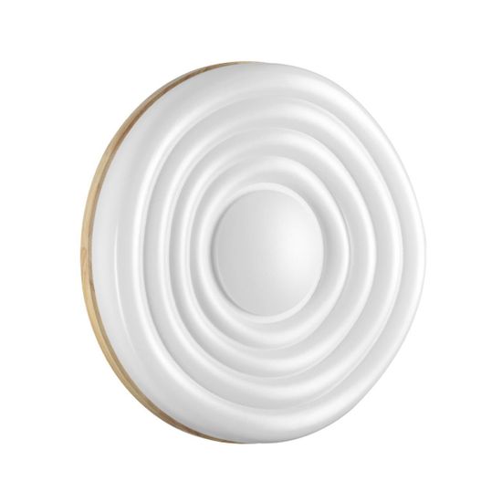 7674/DL PALE SN 202 белый/натуральное дерево LED 48Вт 3000-6000К D388 IP43 пульт ДУ FASS WOOD