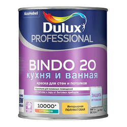 Краска для кухни и ванной Dulux Professional Bindo 20 полуматовая база BC 0,9 л