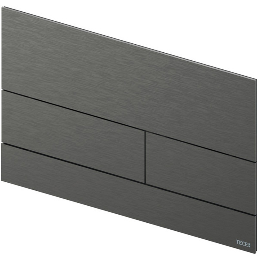 Кнопка смыва TECEsquare 9240836 с двумя клавишами, сатин черный хром