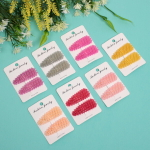 Зажимы для волос 2шт «New collection - Неон», капля, микс 6 цветов , 6,5*2,5см