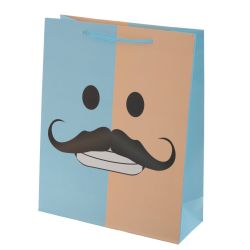 GAEM Пакет подарочный M (бумага, плотность 210г/м2, блок микс 12шт), L26 W10 H32 см, 3в.