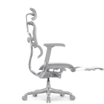 Кресло FALTO Ergohuman Elite 2 с подножкой ( серый каркас /сетка светлаяT-168-B2 Natural)