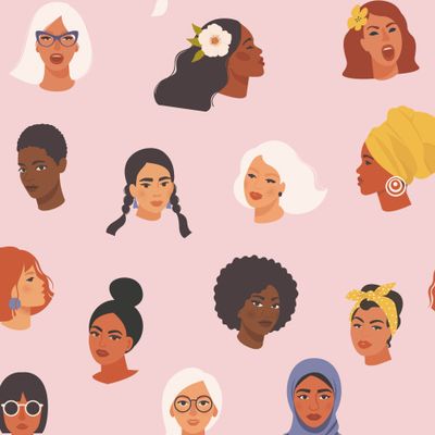 Разные этнические женские лица