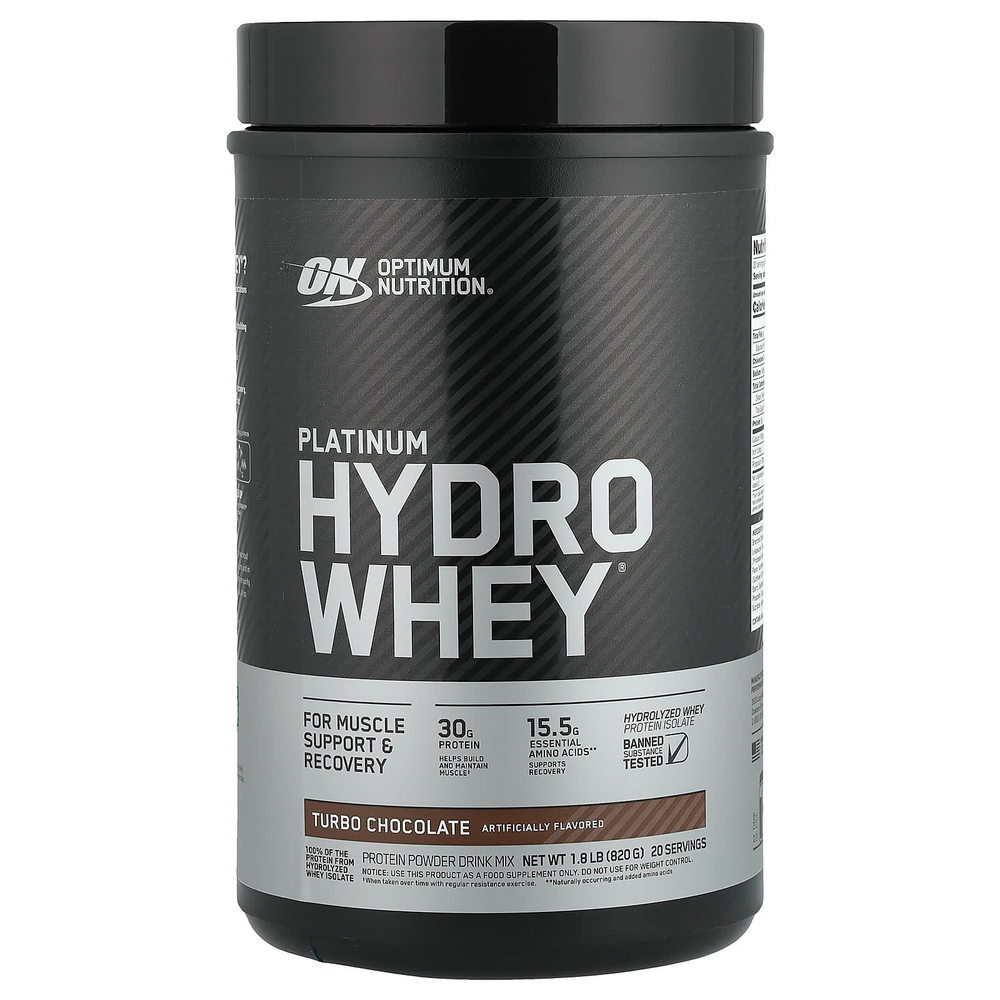 Optimum Nutrition, Platinum Hydro Whey®, шоколад, 820 г (1,8 фунта)