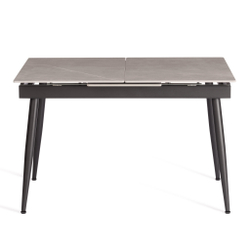 Стол обеденный Balmoral/Балморал столешница керамика (матовая) /опоры металл, серый/чёрный, (120+40)x80x75(+1) см