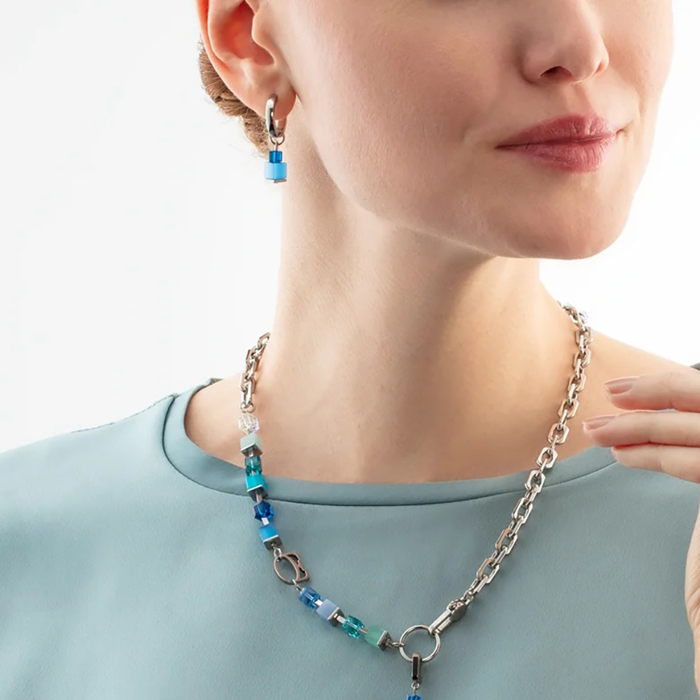 Серьги Coeur de Lion Blue-Turquoise 4712/21-0706