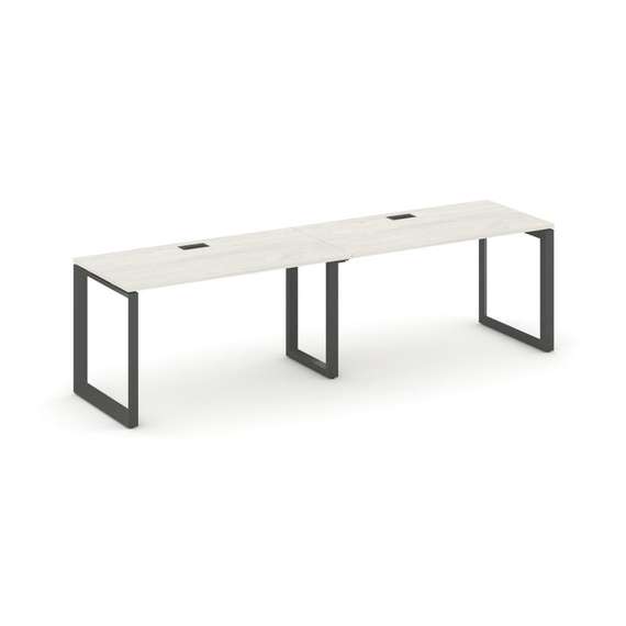 Style Project Рабочая станция односторонняя SN-59O.ORS-022 Дуб Наварра/Металл Антрацит/Черный Заглуш