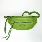 Сумка кросс-боди из натуральной кожи цвета лайм