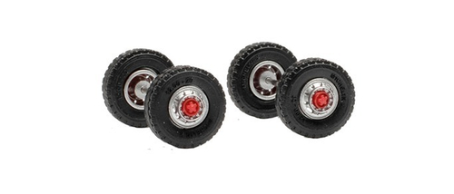 Комплект колес с дорожными шинами 12,00 x 20 со стальным ободом и протектором для передней оси Scania LB 76 (комплект: 2 оси)