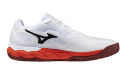 Мужские кроссовки теннисные Mizuno Wave Enforce Court CC - fiery red/white/sun-dried tomato