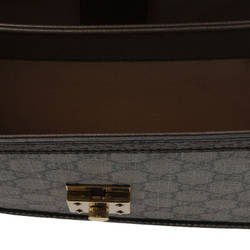 GUCCI Ophidia Canvas With Leather Shoulder Bag, Crossbody Bag, Handbag Small Women"s Ebony/Brown