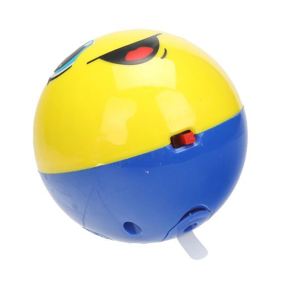 Шарик 7 см с движением, 17 песен и звуков сине- желтый на блист. Умка