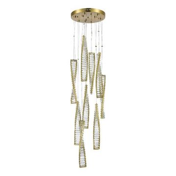 Светильник подвесной LED 99W 4000K SL6205.303.09 латунь/прозрачный Elica ST-Luce