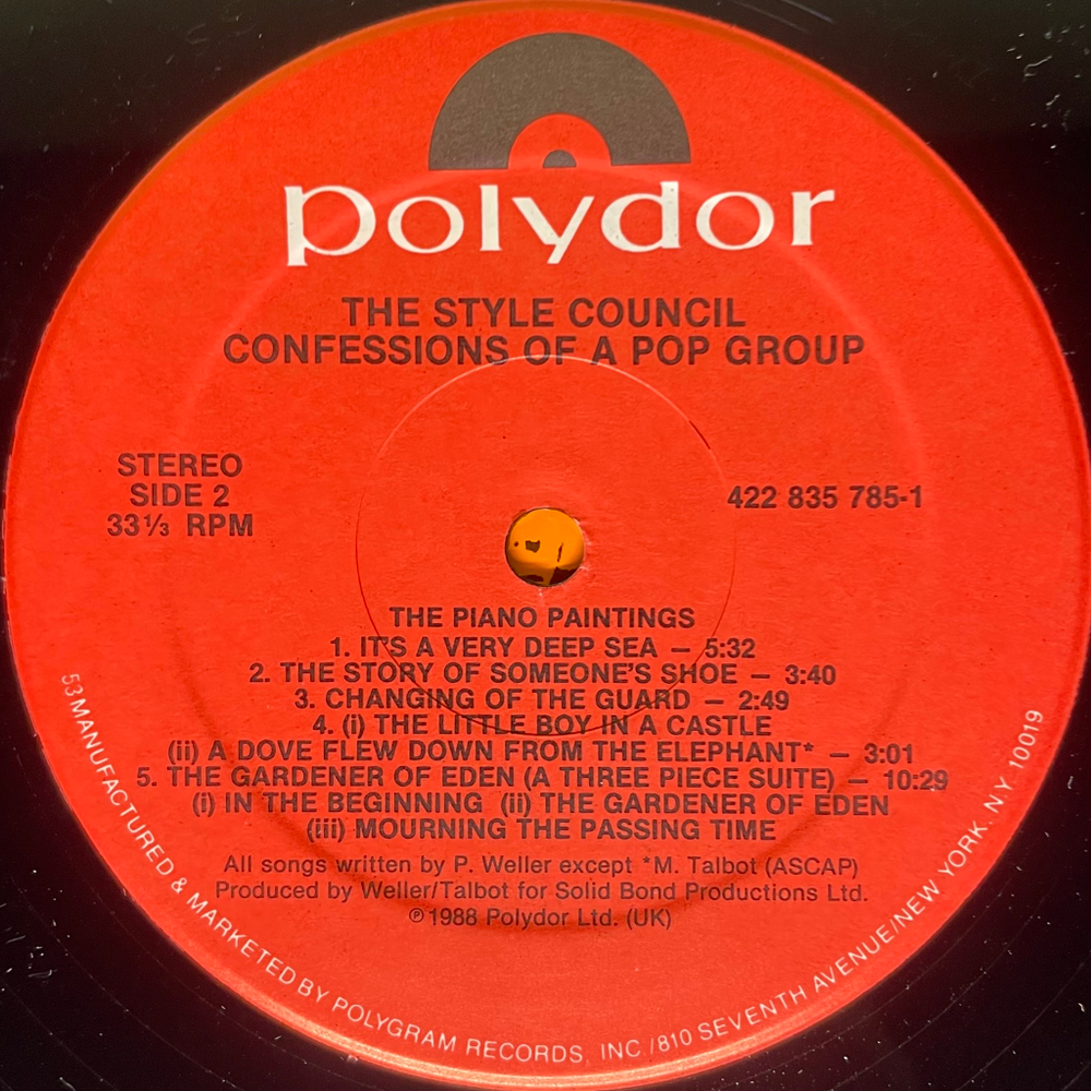 The Style Council ‎– Confessions Of A Pop Group (США 1988г.)