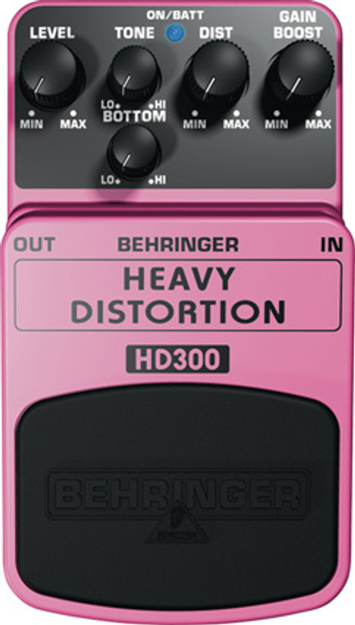 BEHRINGER HD300 - педаль эффектов 'Хэви Дисторшн', индивидуальные регуляторы